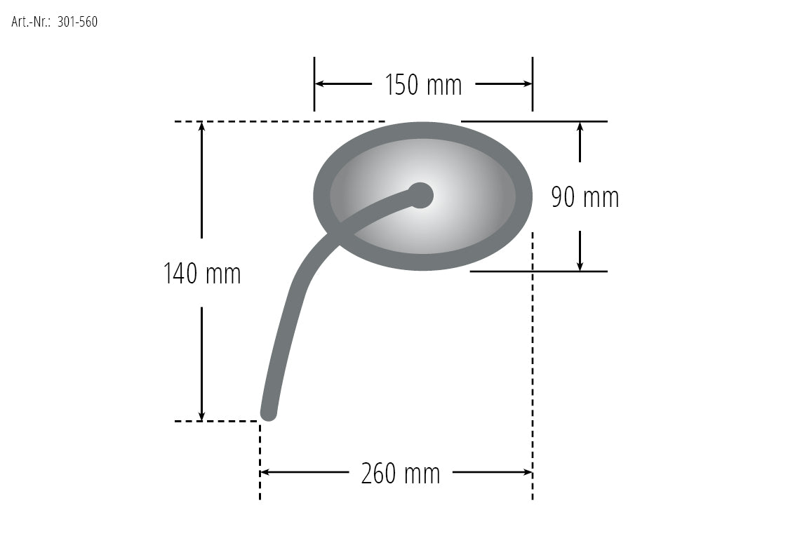 Spiegel mit LED Blinker - Kama Bike Parts