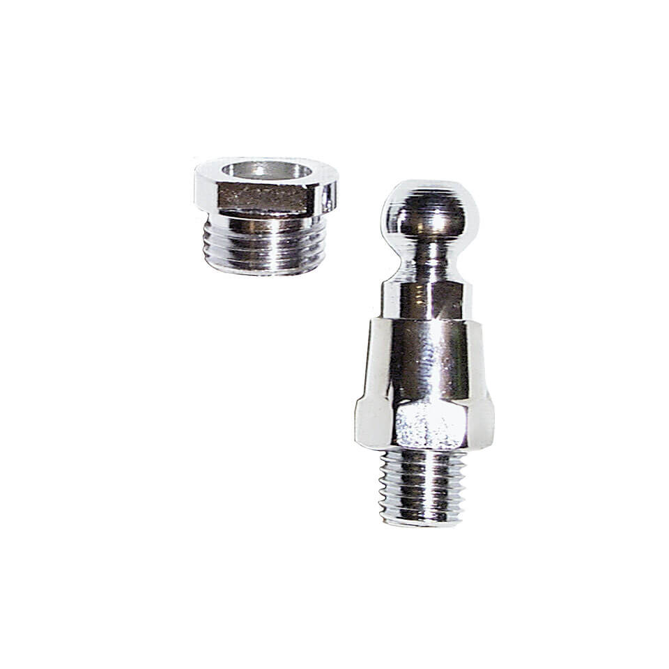 Spiegeladapter m. Kugel M 10 Linksgewinde verchromt - Kama Bike Parts