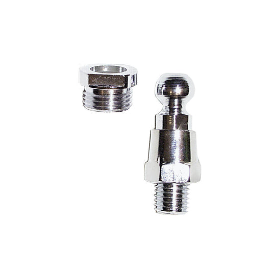 Spiegeladapter m. Kugel M 10 Linksgewinde verchromt - Kama Bike Parts