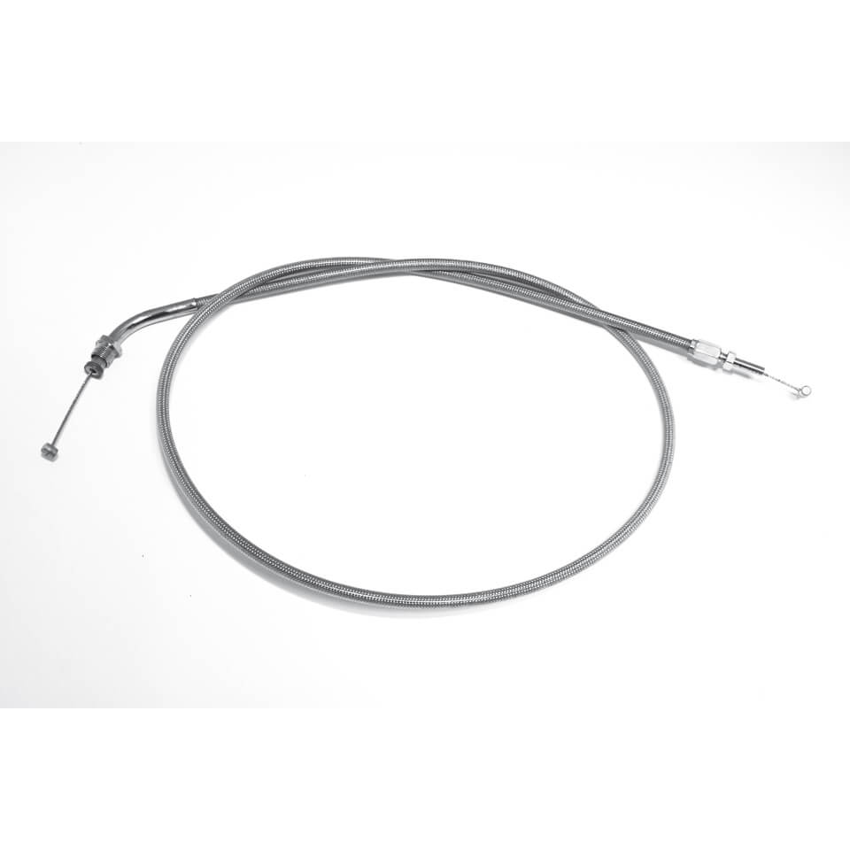 Stahlflex-Gaszug schließend passend für Honda VT 750 C 2008-2009 150mm verlängert. - Kama Bike Parts