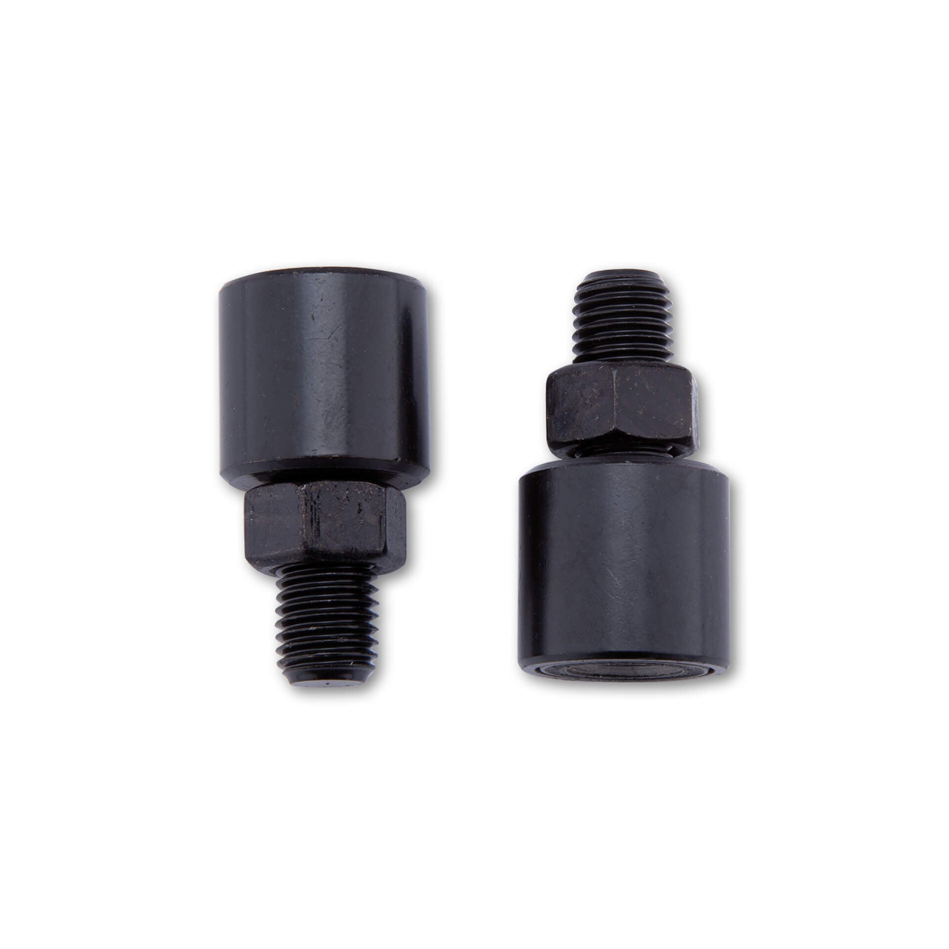SHIN YO Spiegel Vibrationsvernichter für M10 x 1.25 chrom & schwarz - Kama Bike Parts