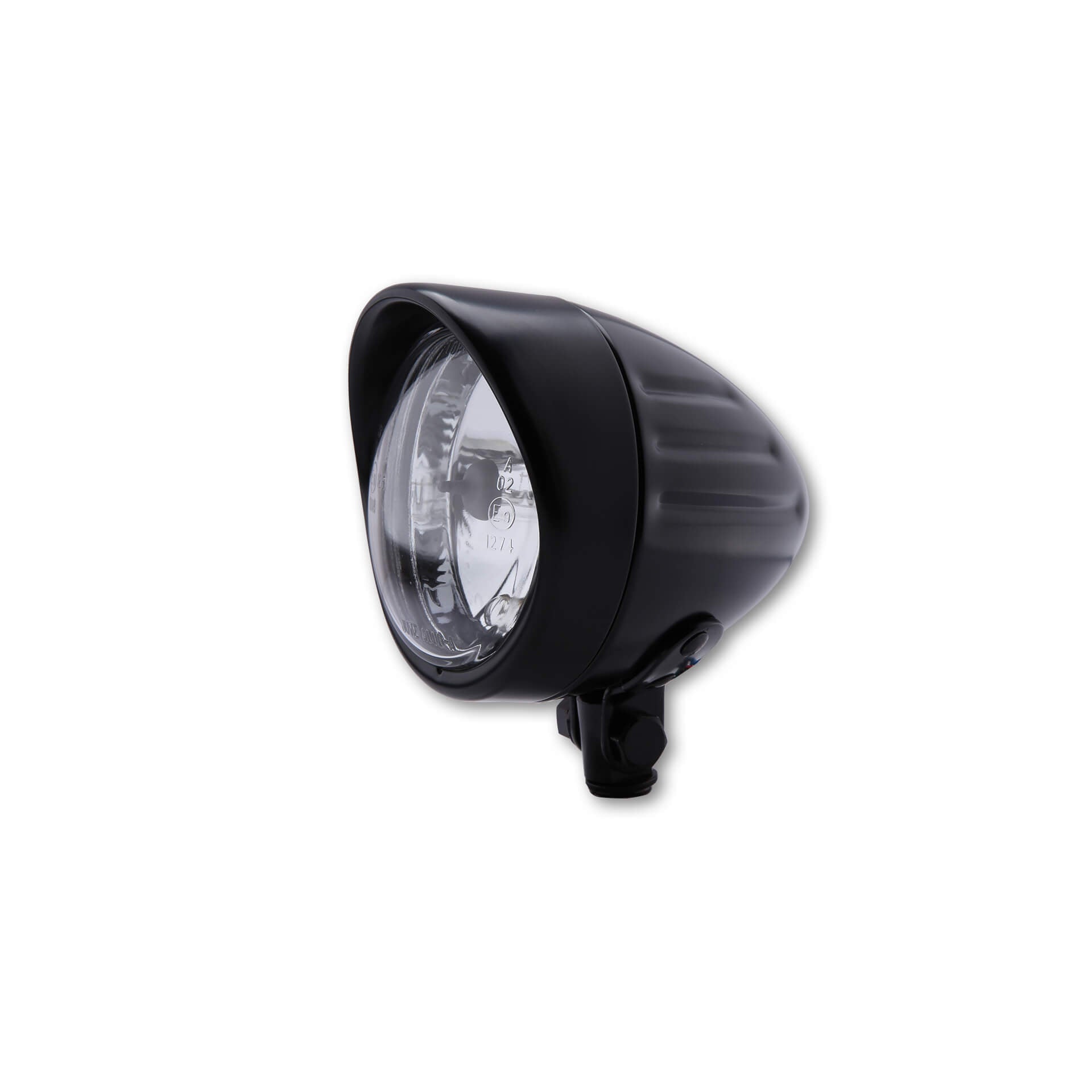 SHIN YO Scheinwerfer BULLET GROOVED mit Visier unt. Bef. - Kama Bike Parts