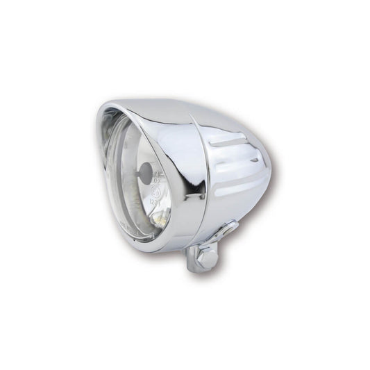 SHIN YO Scheinwerfer BULLET GROOVED mit Visier unt. Bef. - Kama Bike Parts