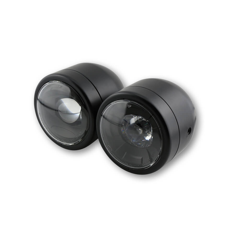 SHIN YO LED Hauptscheinwerfer TWIN seitliche Befestigung - Kama Bike Parts