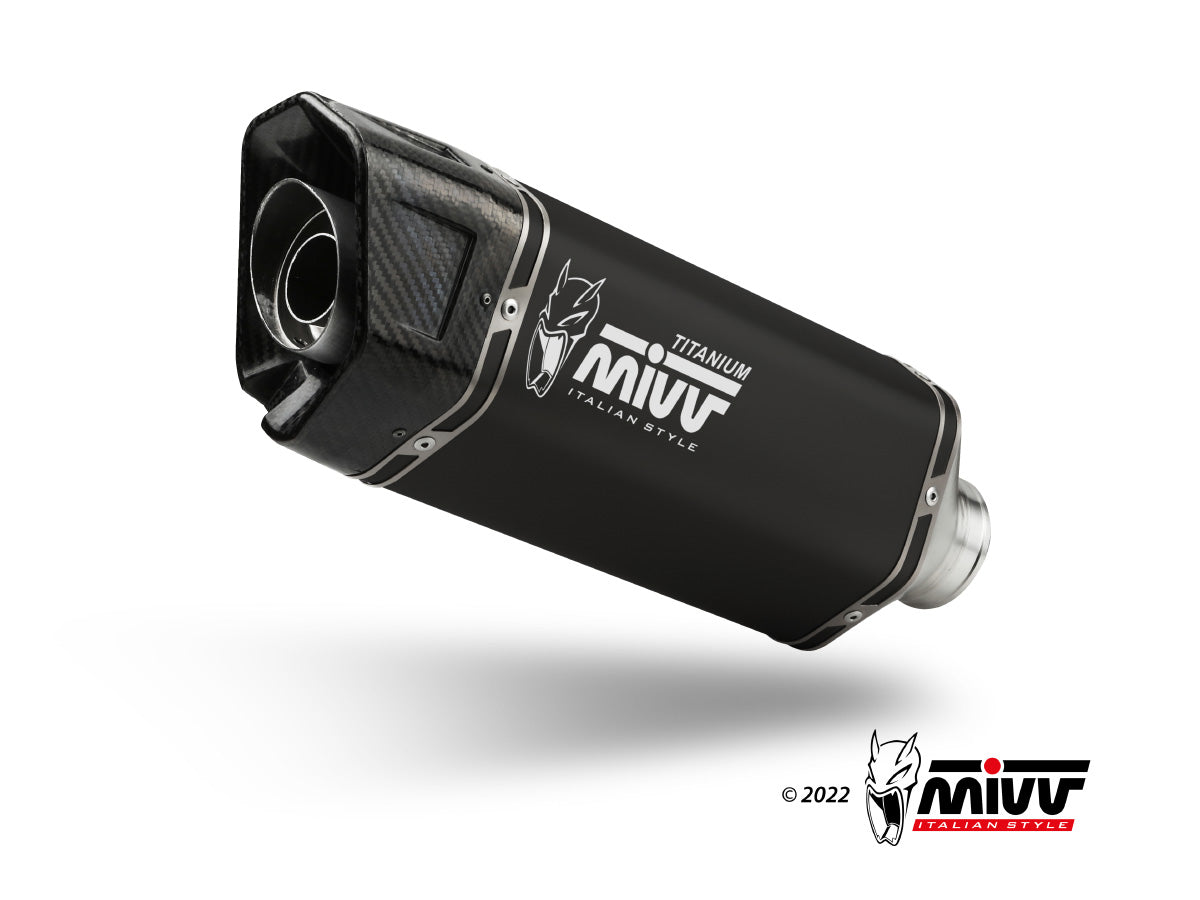 MIVV SR-1 Auspuff Titan schwarz passend für BMW R 1250 R 2021-2024