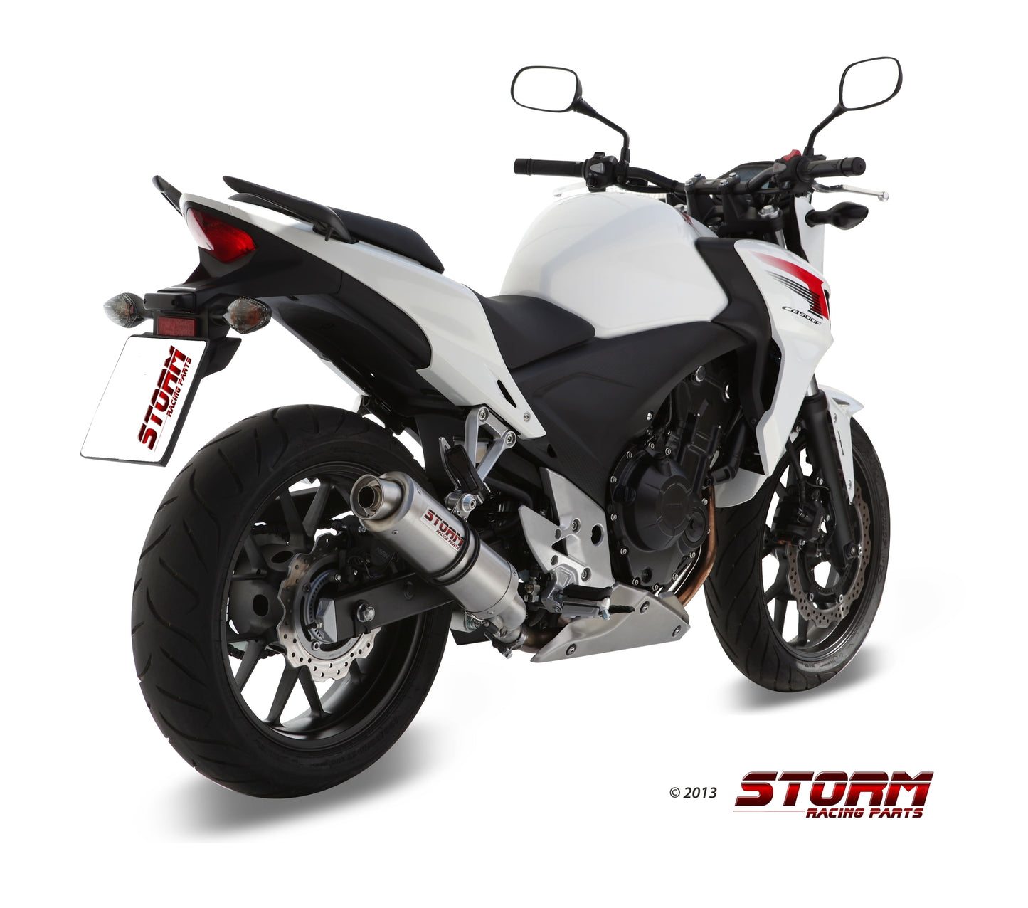 STORM GP Auspuff passend für Honda CB 500 F/ X CBR 500 R 2013-2015