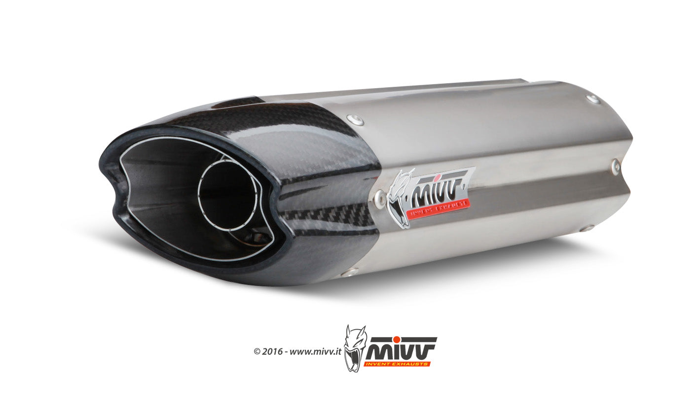 MIVV Suono Auspuff Edelstahl passend für Kawasaki ZX-6R 2007-2008