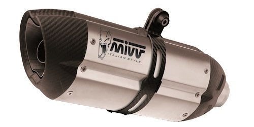 MIVV Suono Auspuff silber passend für KTM LC8 950 SUPERMOTO R 2005-2006