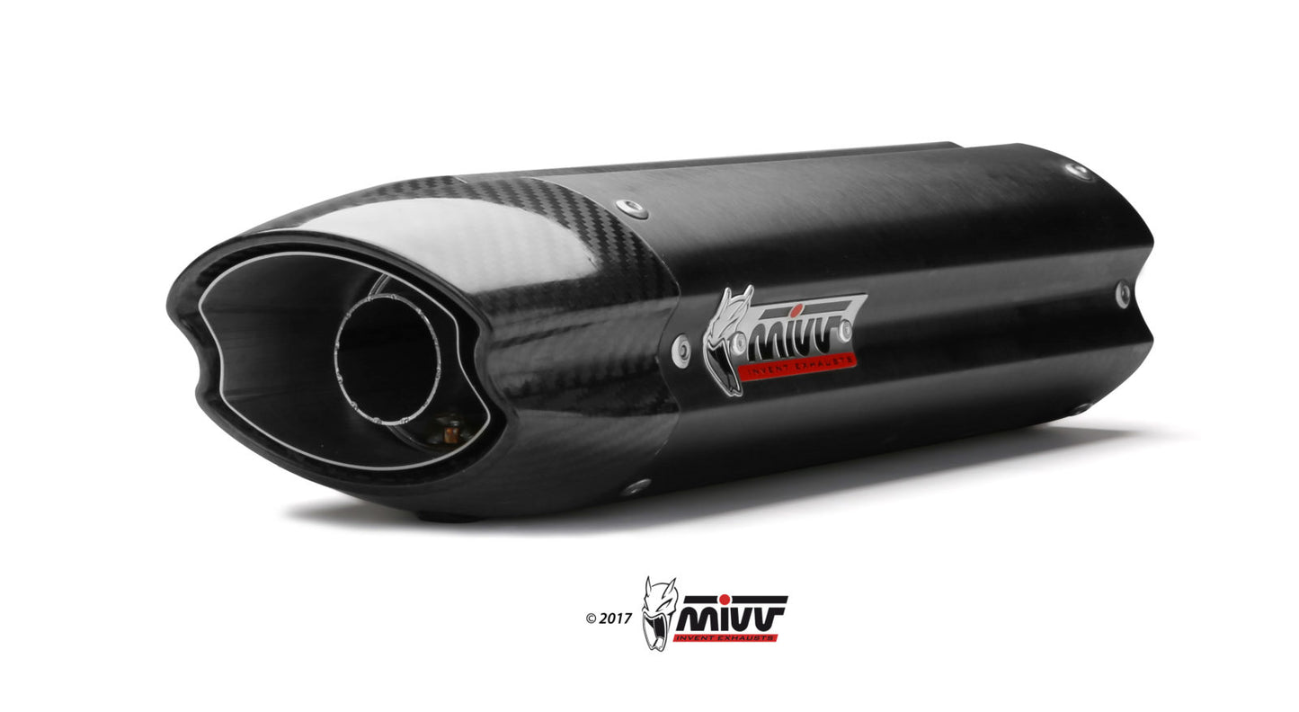 MIVV Suono Auspuff Edelstahl schwarz passend für Honda CBR 600 RR 2007-2016