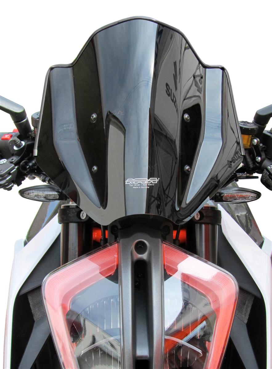 MRA Sportscheibe "NSPM" schwarz passend für KTM 1290 SUPER DUKE R 2017-2019