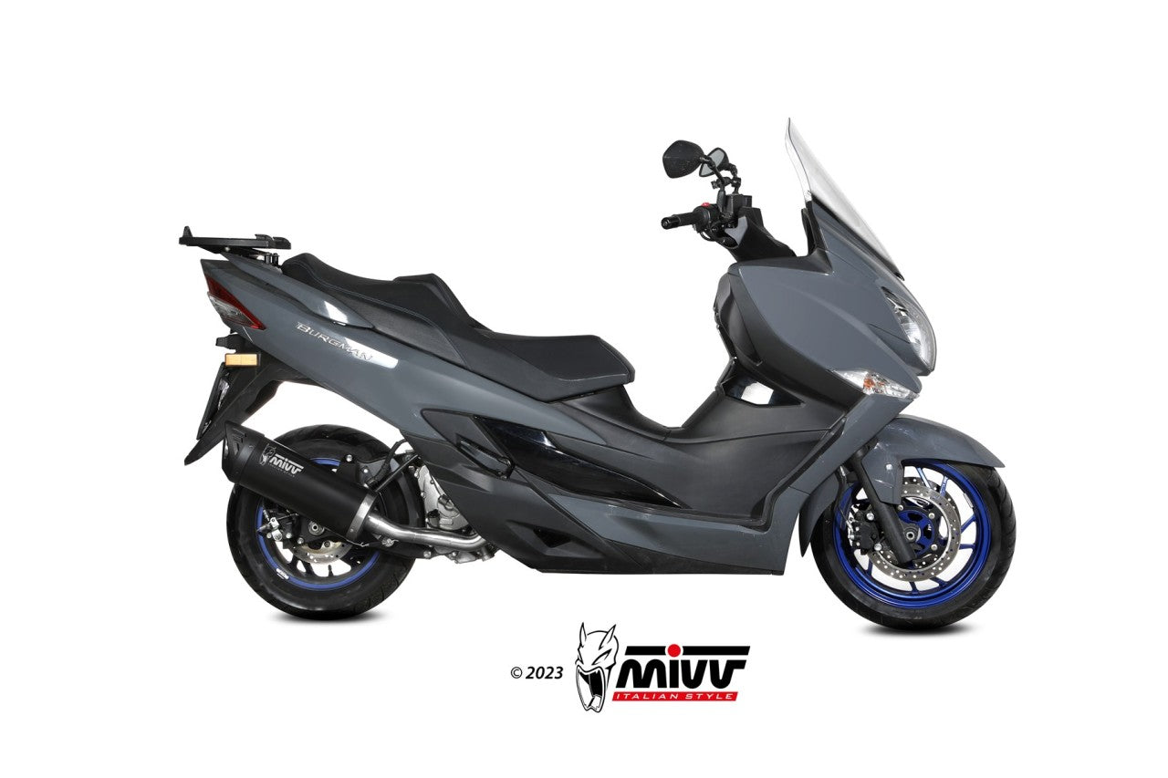 MIVV MOVER Auspuff schwarz passend für SUZUKI BURGMAN 400 2022-2024