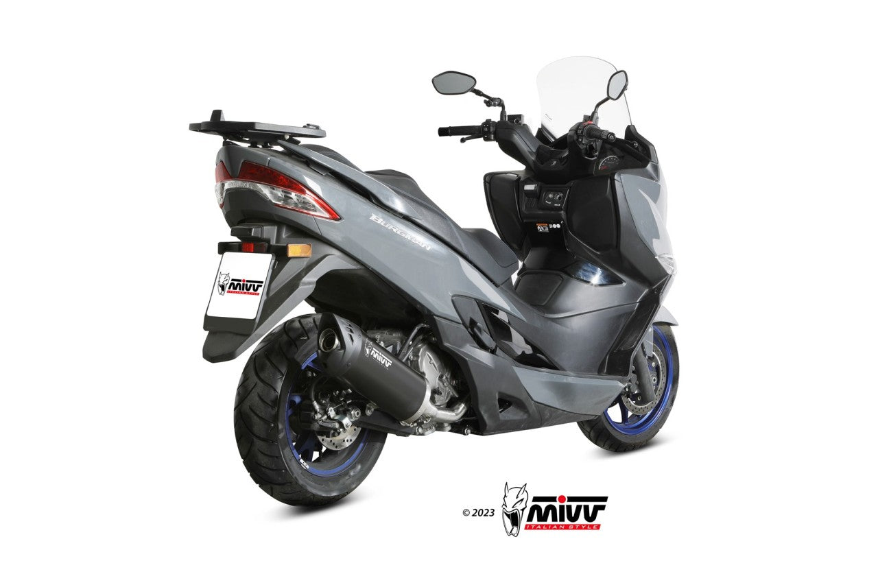 MIVV MOVER Auspuff schwarz passend für SUZUKI BURGMAN 400 2022-2024