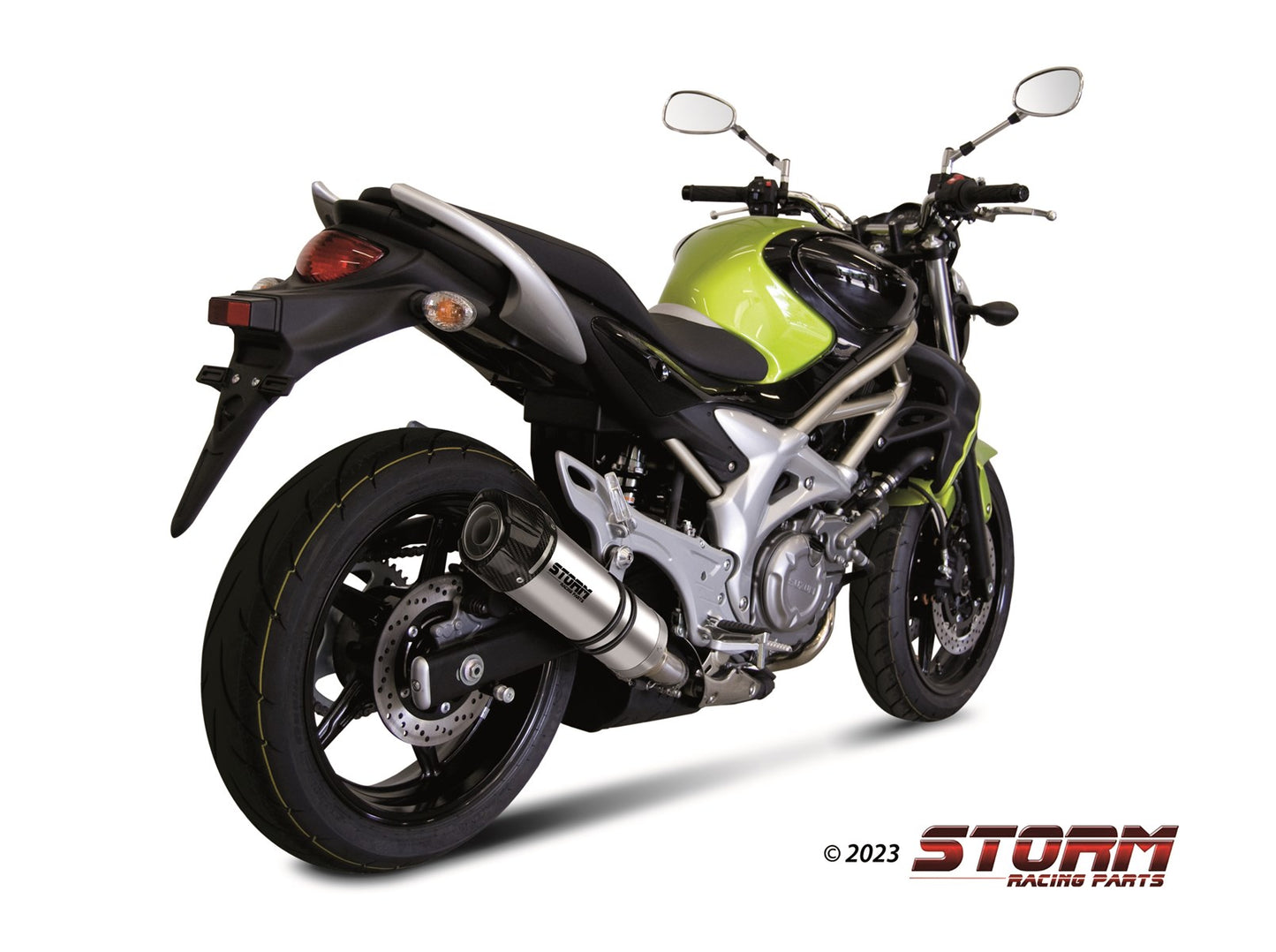 STORM GP-C Auspuff Edelstahl passend für SUZUKI GLADIUS 2009-2015