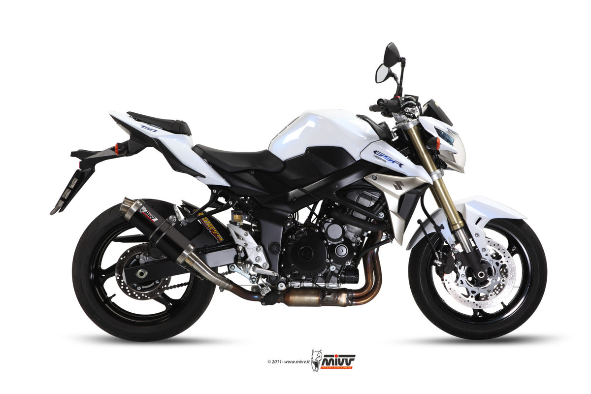 MIVV GP Auspuff schwarz passend für Suzuki GSR 750 2011-2016