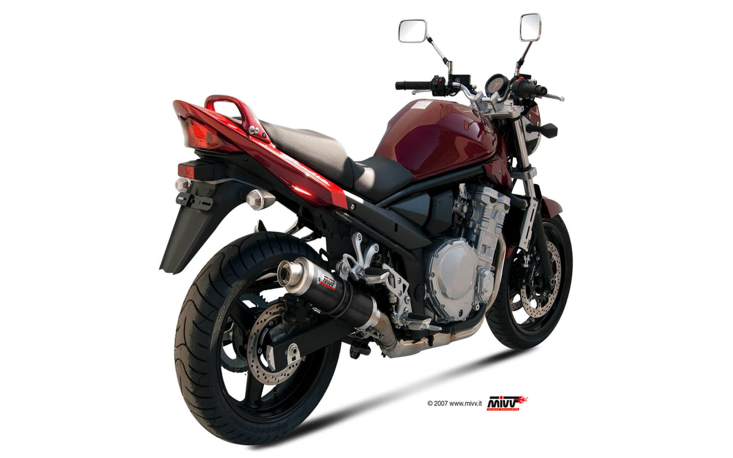 MIVV GP Auspuff schwarz passend für SUZUKI GSF 650 BANDIT 2007-2015