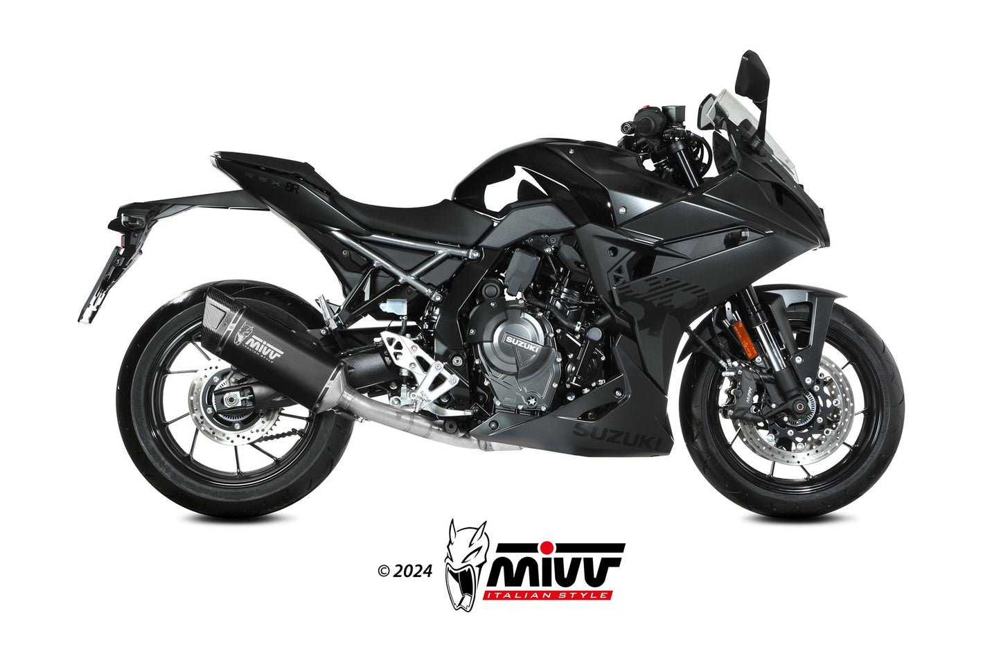 MIVV SR-1 Auspuff Komplettanlage schwarz passend für SUZUKI GSX-8R 2024-2024