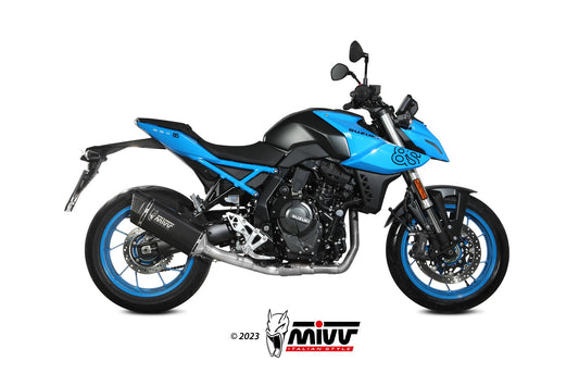 MIVV SR-1 Auspuff Komplettanlage schwarz passend für SUZUKI GSX-8S 2022-2024