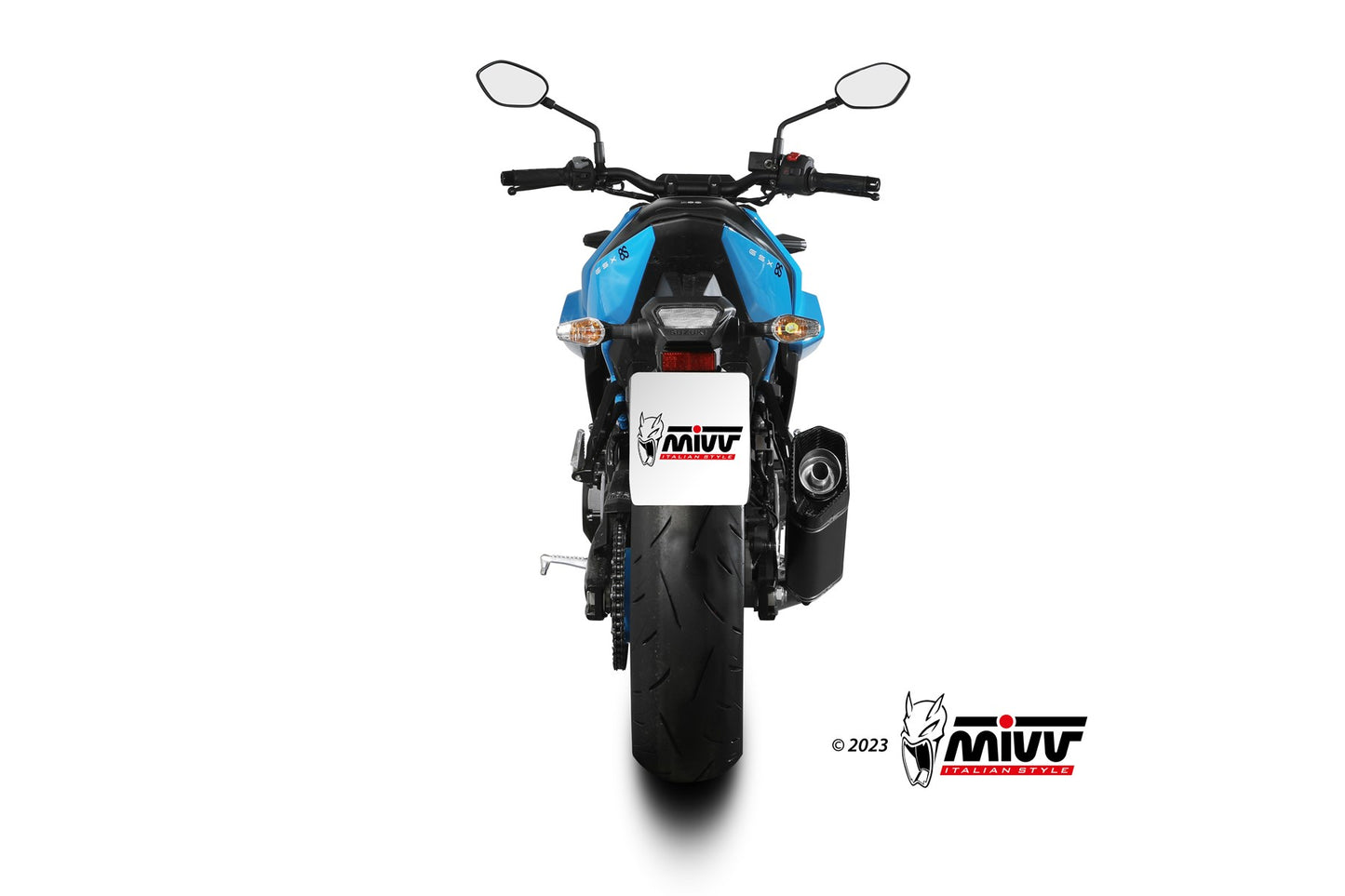 MIVV SR-1 Auspuff Komplettanlage schwarz passend für SUZUKI GSX-8S 2022-2024