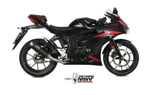 MIVV GPpro Auspuff schwarz passend für SUZUKI GSX-R 125 2017-2020