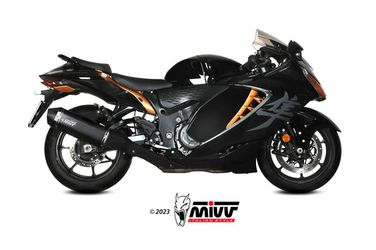 MIVV Speed Edge Auspuff schwarz passend für SUZUKI GSX-R 1300 HAYABUSA 2021-2026