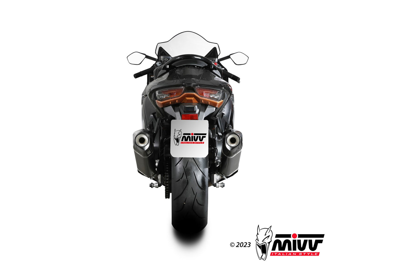 MIVV Speed Edge Auspuff schwarz passend für SUZUKI GSX-R 1300 HAYABUSA 2021-2026