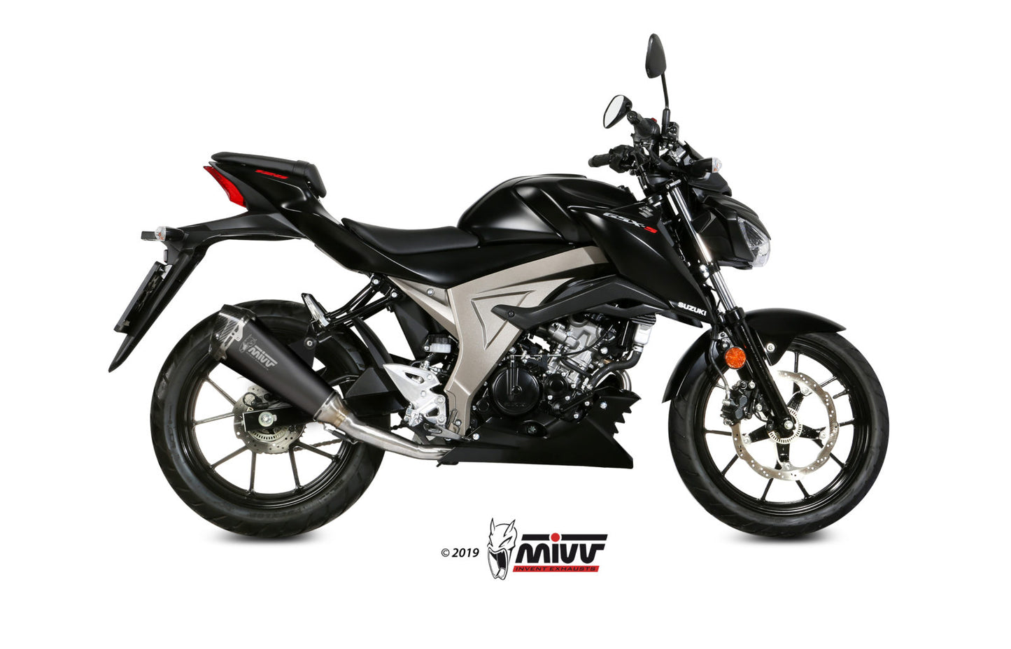 MIVV Delta Race Auspuff Komplettanlage passend für SUZUKI GSX-S 125 2017-2020