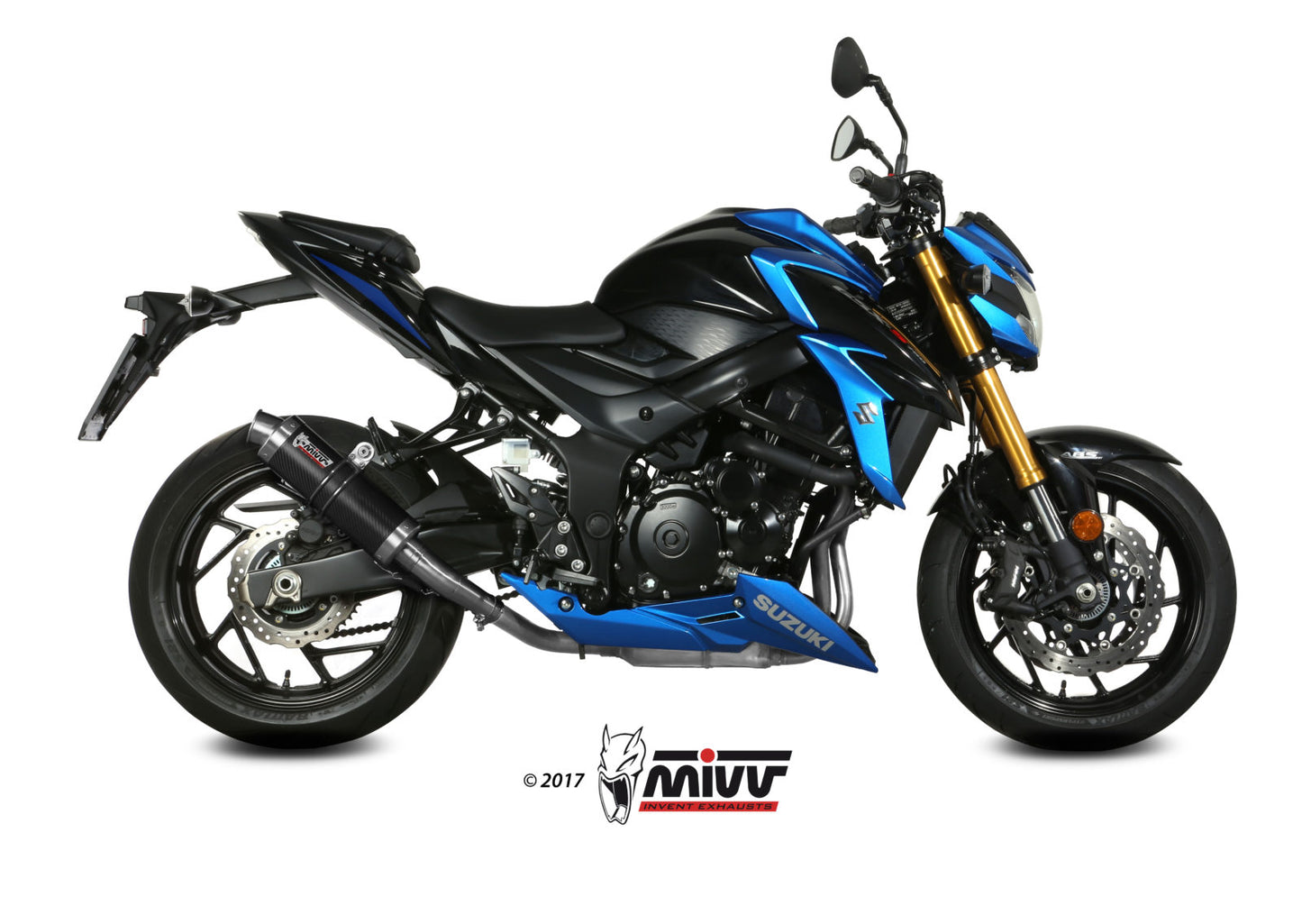 MIVV GP Auspuff Carbon passend für Suzuki GSX-S 750 2017-2020