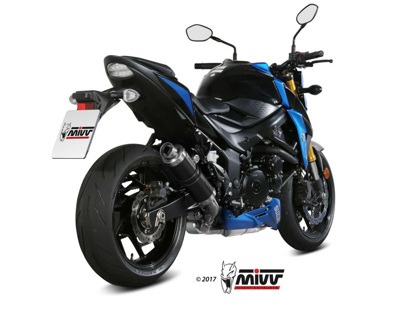 MIVV GP Auspuff Carbon passend für Suzuki GSX-S 750 2017-2020