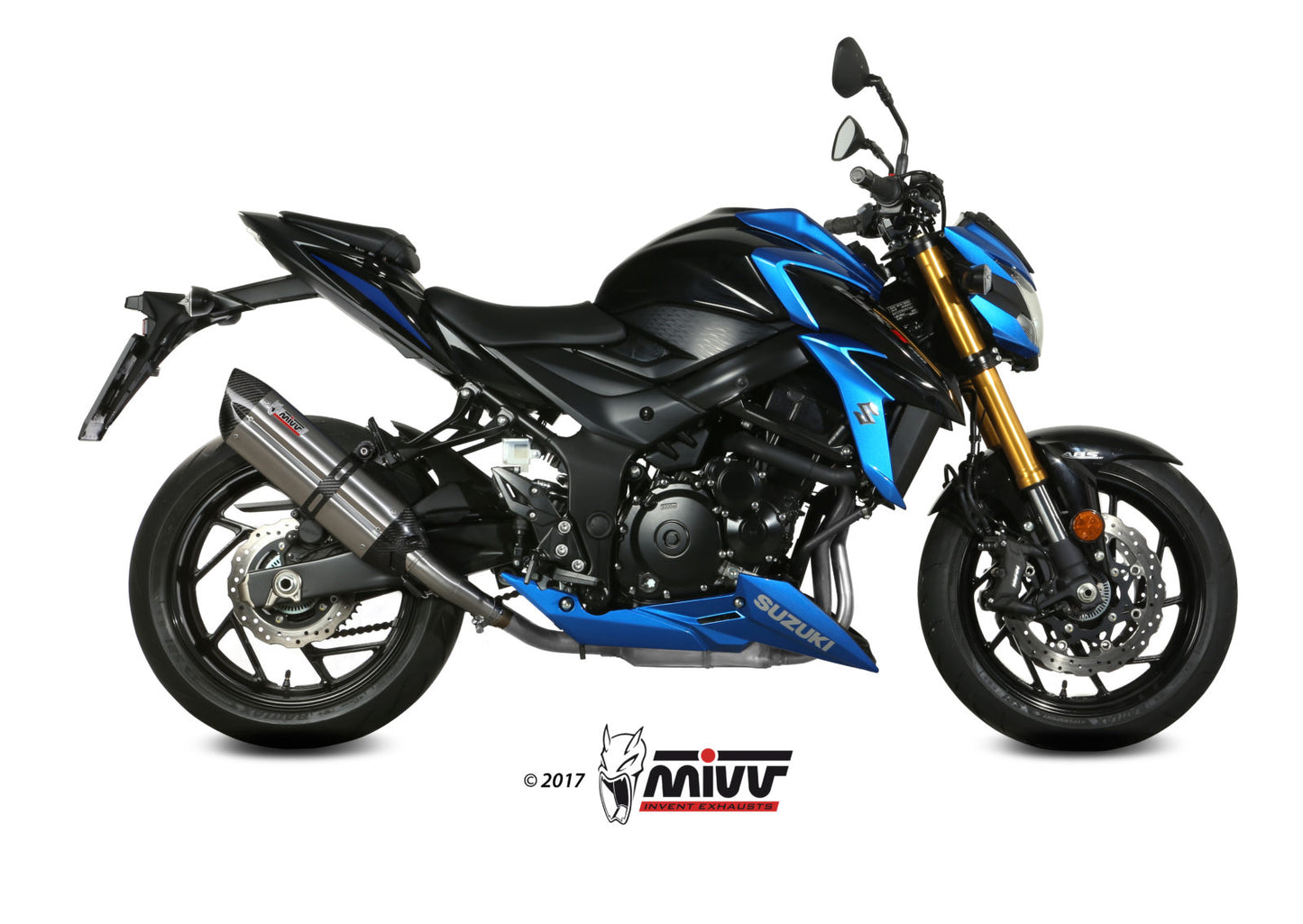 MIVV Suono Auspuff Edelstahl passend für Suzuki GSX-S 750 2017-2020
