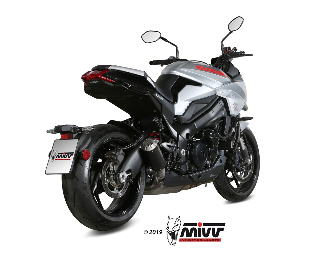 MIVV MK3 Auspuff schwarz passend für SUZUKI GSX-S 1000 KATANA 2019-2024