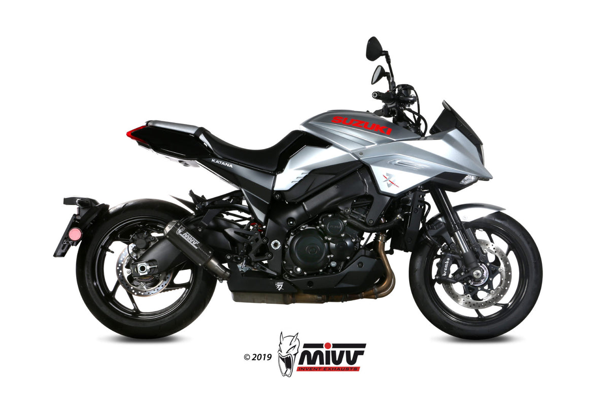 MIVV MK3 Auspuff Carbon passend für SUZUKI GSX-S 1000 KATANA 2019-2024