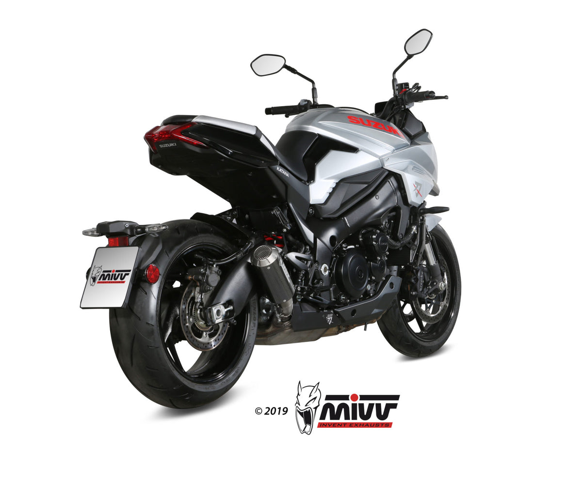 MIVV MK3 Auspuff Carbon passend für SUZUKI GSX-S 1000 KATANA 2019-2024