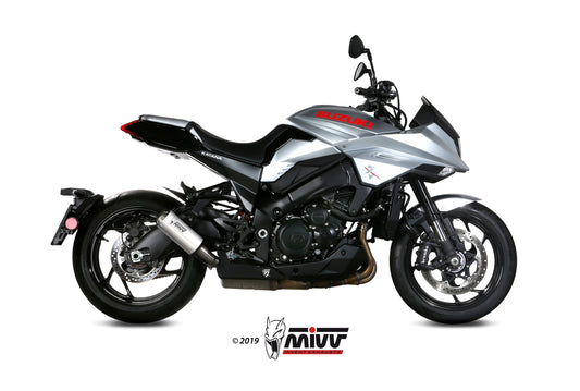 MIVV MK3 Auspuff Edelstahl passend für SUZUKI GSX-S 1000 KATANA 2019-2024