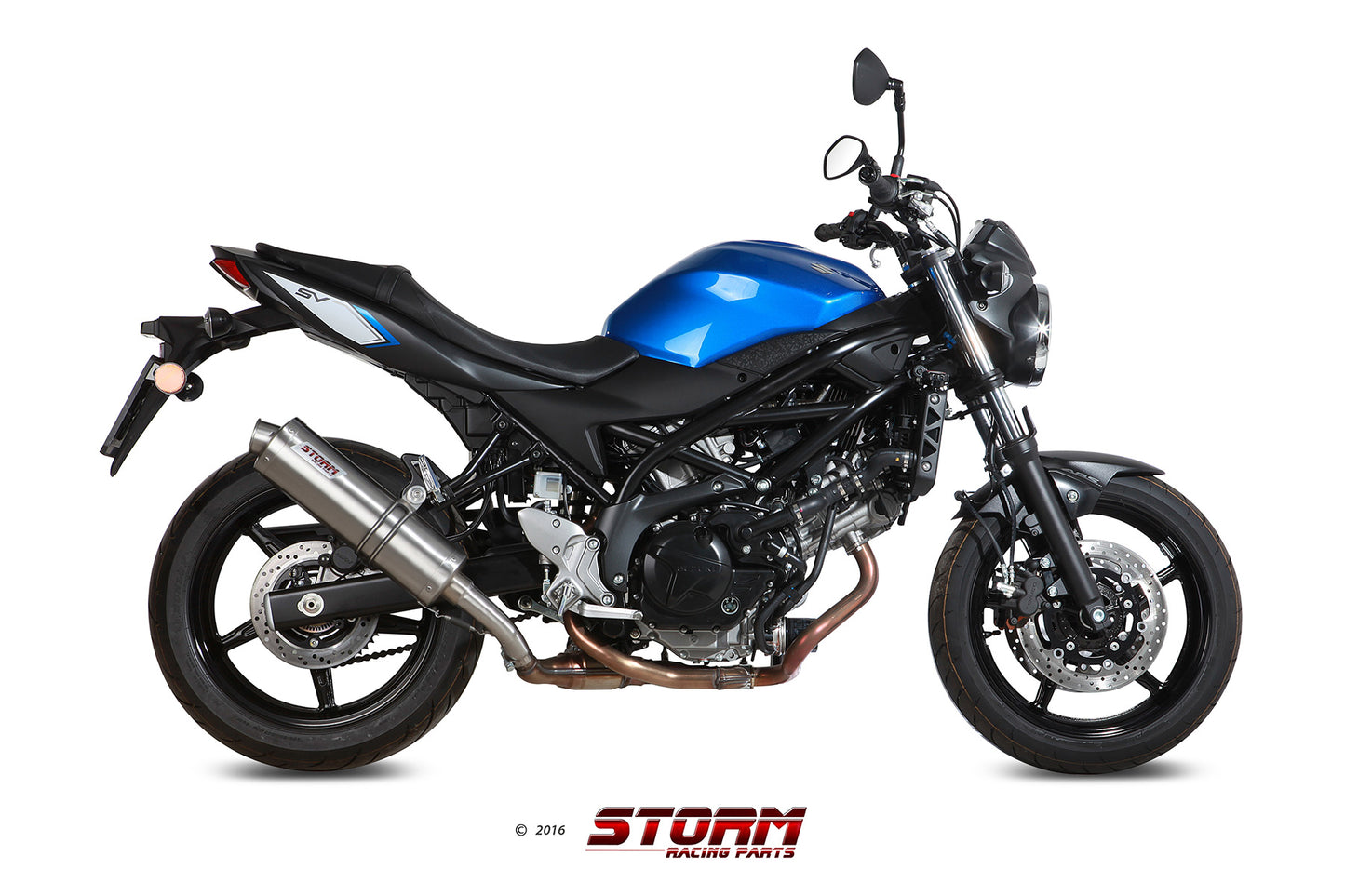 STORM OVAL Auspuff passend für Suzuki SV 650 2016-2024