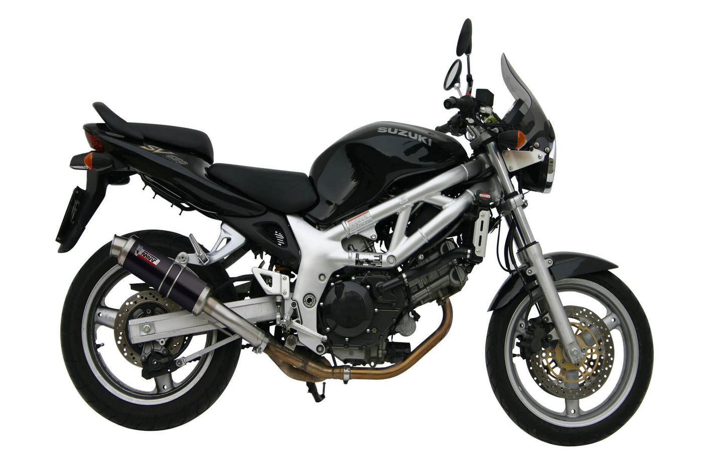 MIVV GP Auspuff schwarz passend für Suzuki SV 650 1999-2002