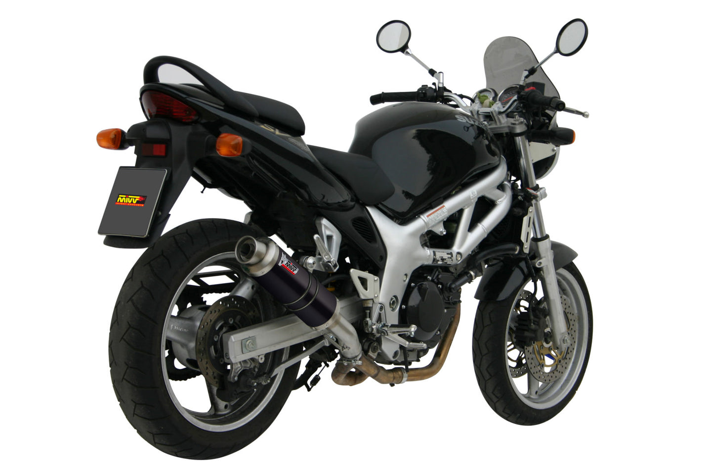 MIVV GP Auspuff schwarz passend für Suzuki SV 650 1999-2002
