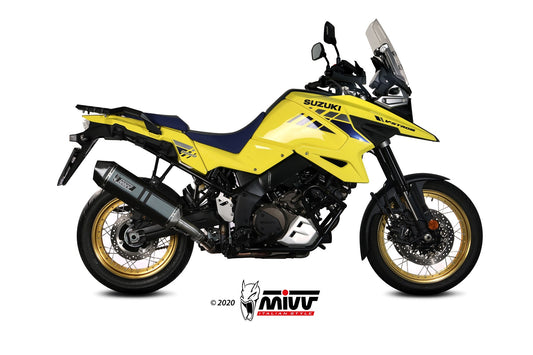 MIVV Speed Edge Auspuff schwarz passend für Suzuki V-Strom 1050 2020-2026