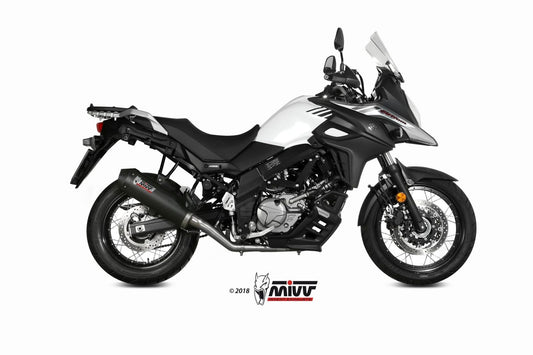 MIVV Oval Auspuff Carbon passend für SUZUKI V-Strom 650 2017-2024