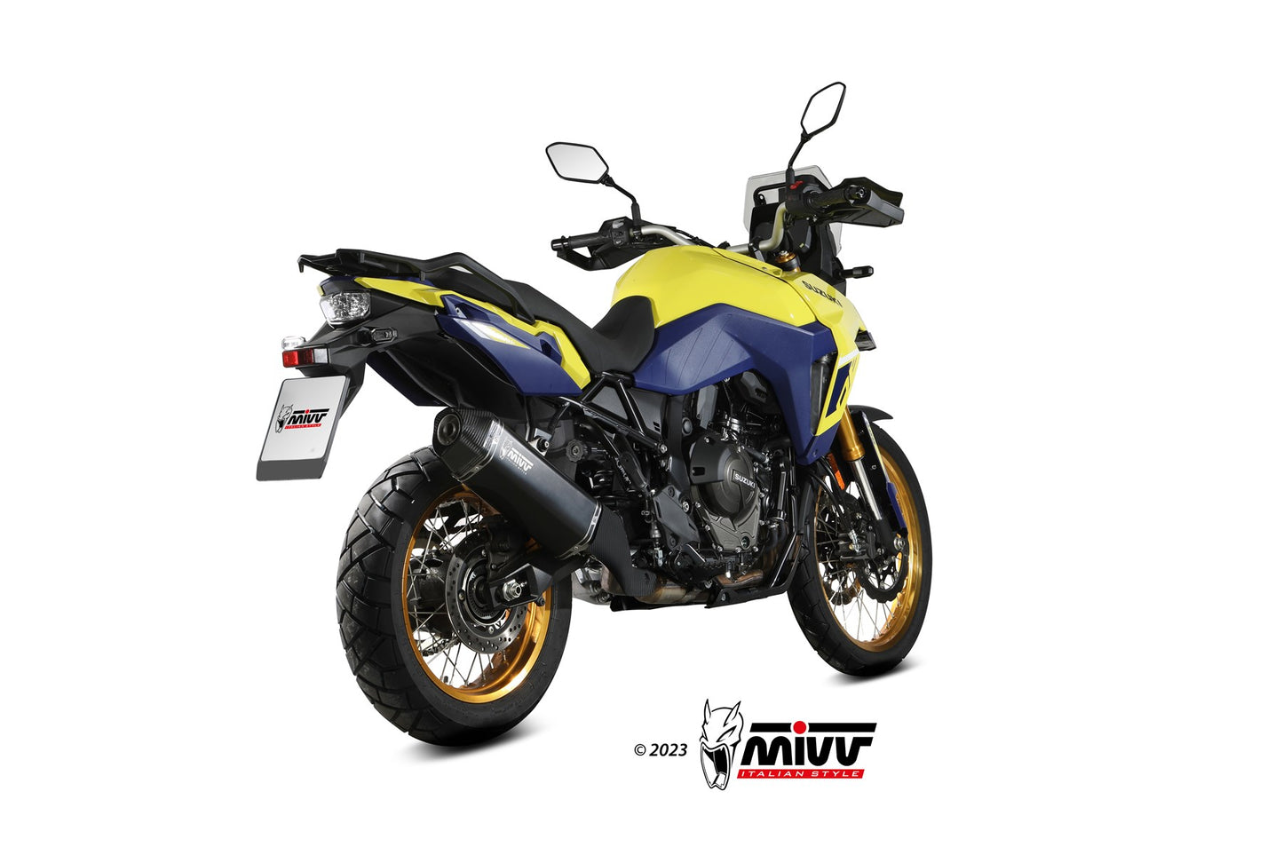 MIVV Speed Edge Auspuff schwarz passend für SUZUKI V-STROM 800 DE 2023-2026