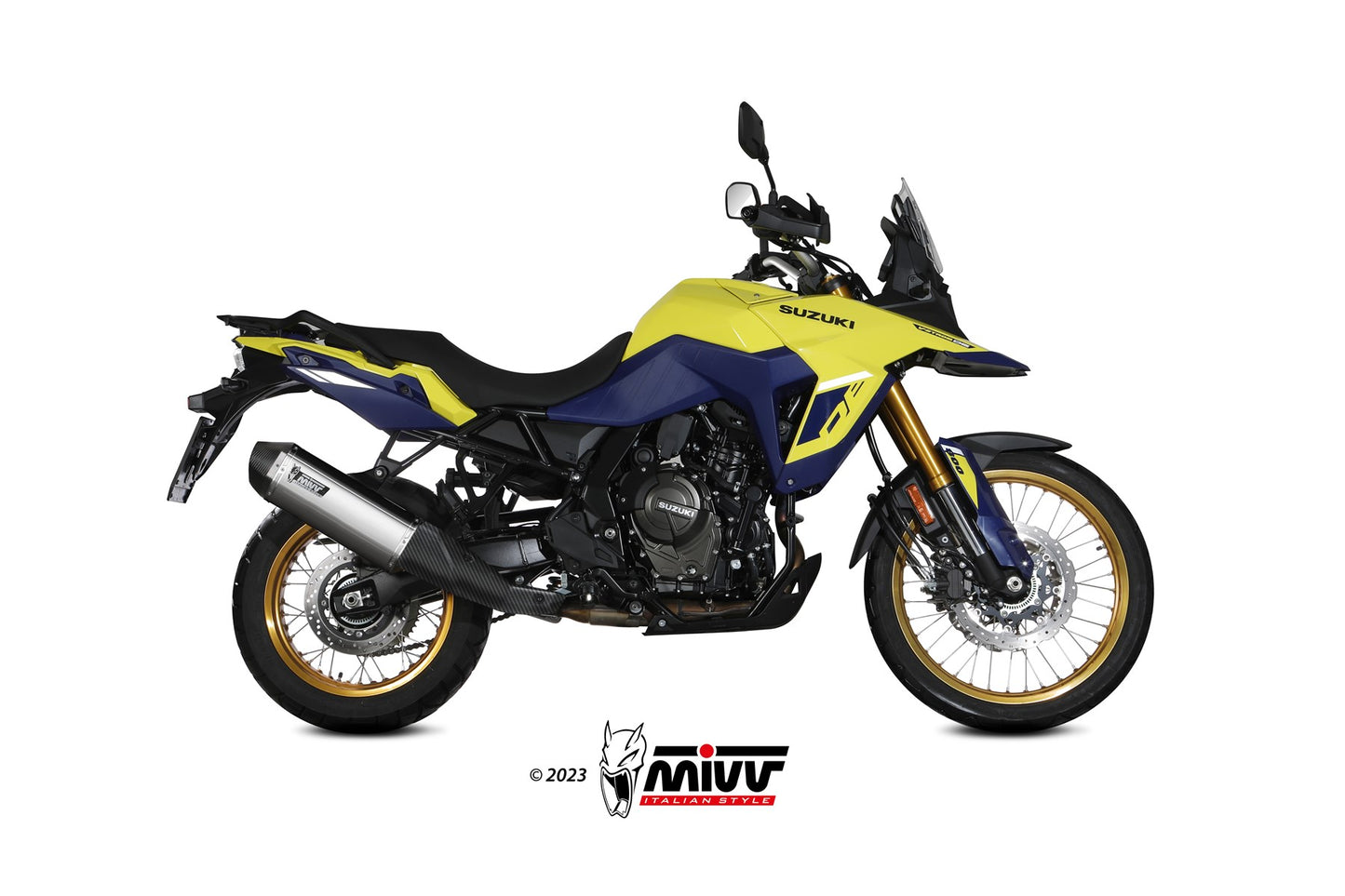 MIVV Speed Edge Auspuff Edelstahl passend für SUZUKI V-STROM 800 DE 2023-2026