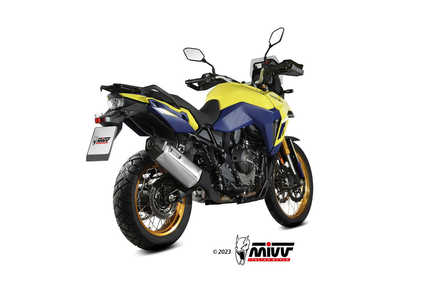 MIVV Speed Edge Auspuff Edelstahl passend für SUZUKI V-STROM 800 DE 2023-2026