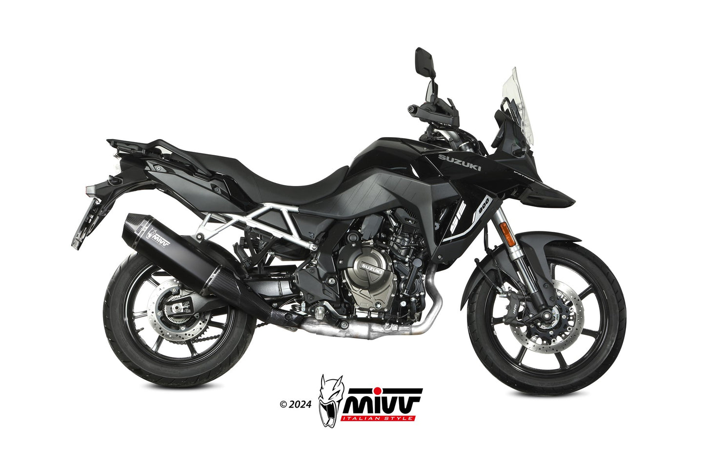 MIVV Speed Edge Auspuff schwarz passend für SUZUKI V-STROM 800 SE 2023-2026