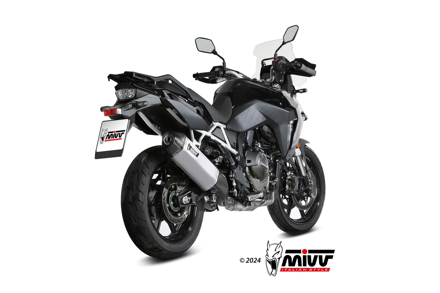 MIVV Speed Edge Auspuff Edelstahl passend für SUZUKI V-STROM 800 SE 2023-2026