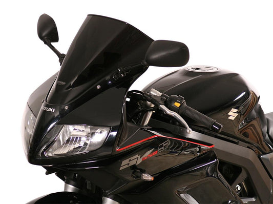 MRA Racingscheibe "R" schwarz passend für Suzuki SV 650 S / SV 1000 S 2003-