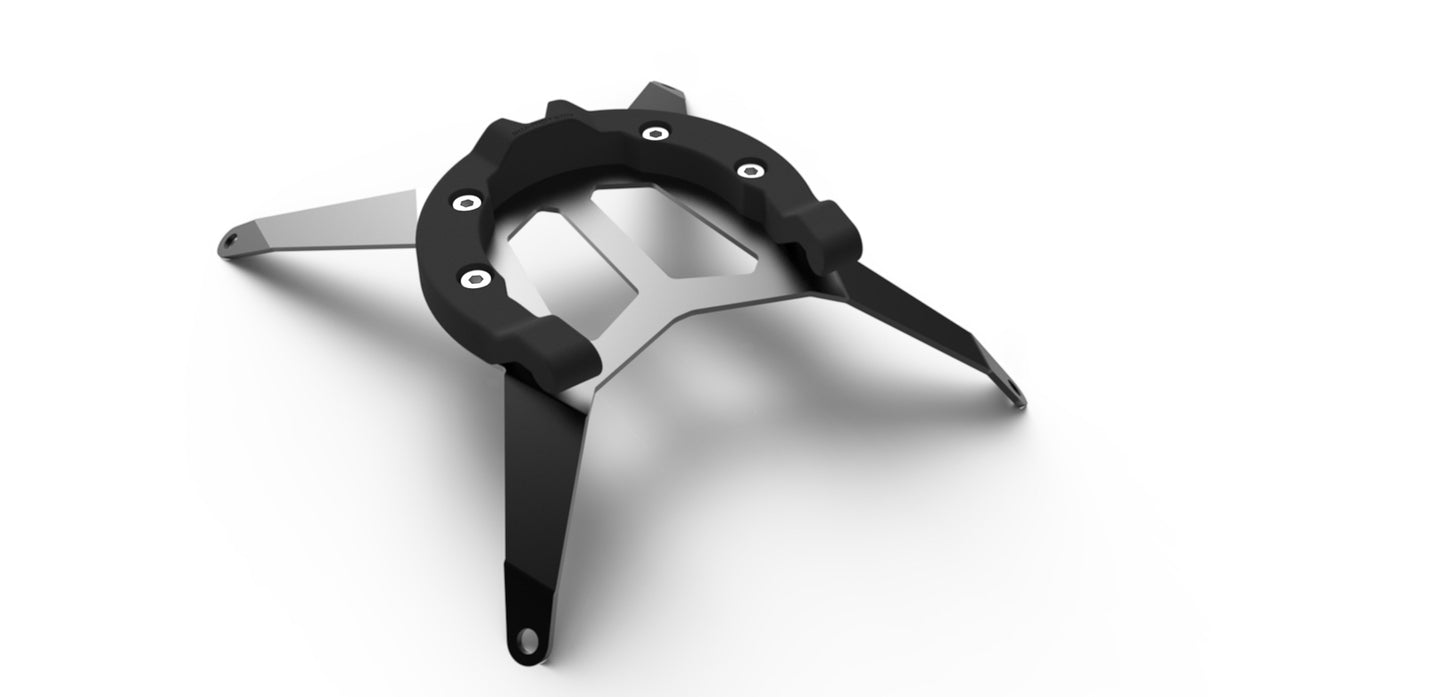 ION Tankring Schwarz passend für BMW F 650/700/800 GS Ohne Schrauben - Kama Bike Parts