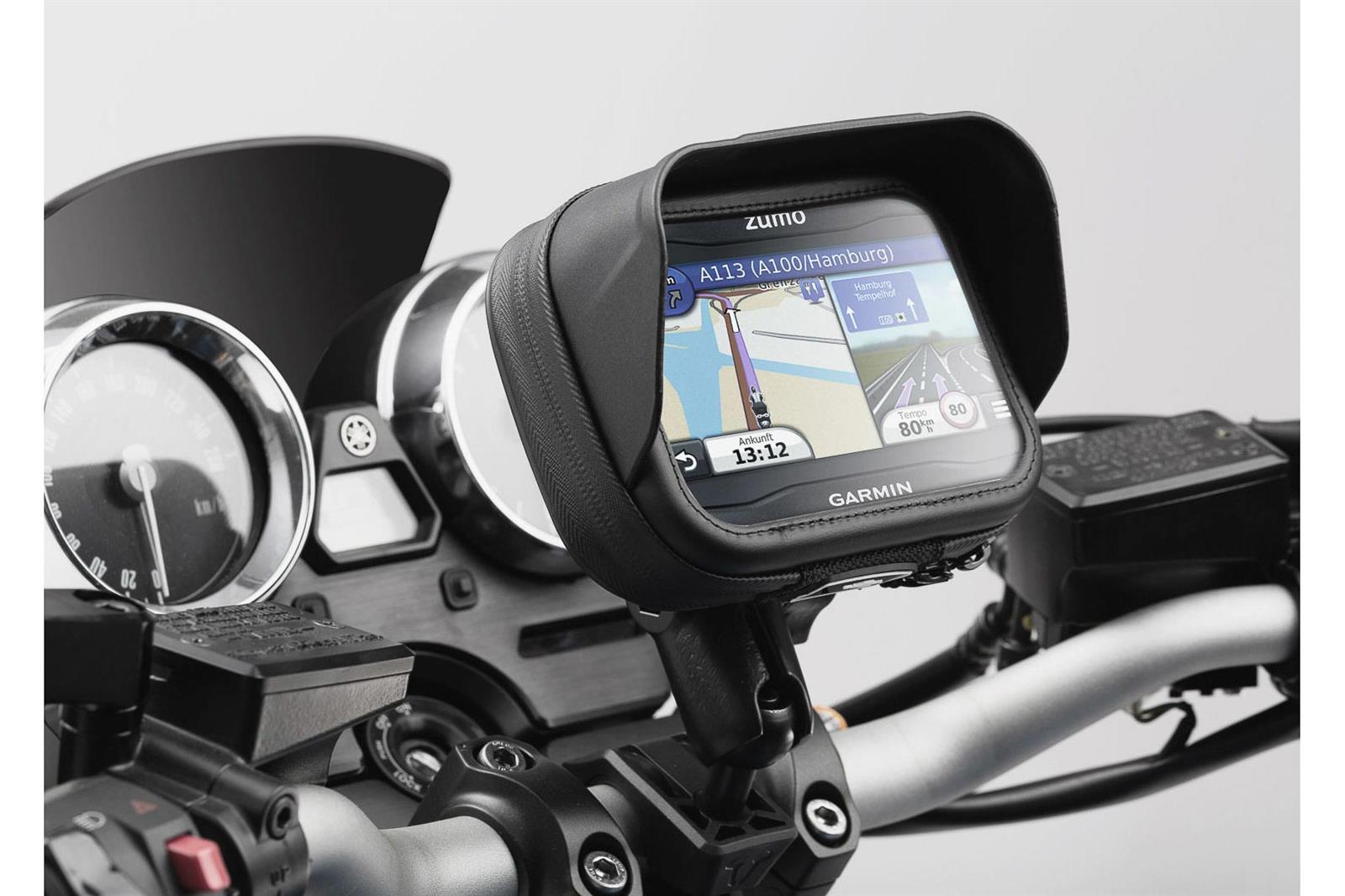 Navi Case Pro S Spritzwassergeschützt Schwarz - Kama Bike Parts