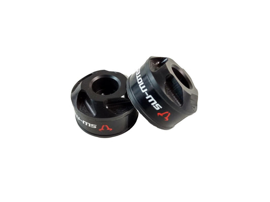 Sturzpad-Kit für Hinterachse Schwarz passend für Yamaha MT-09 2016- - Kama Bike Parts