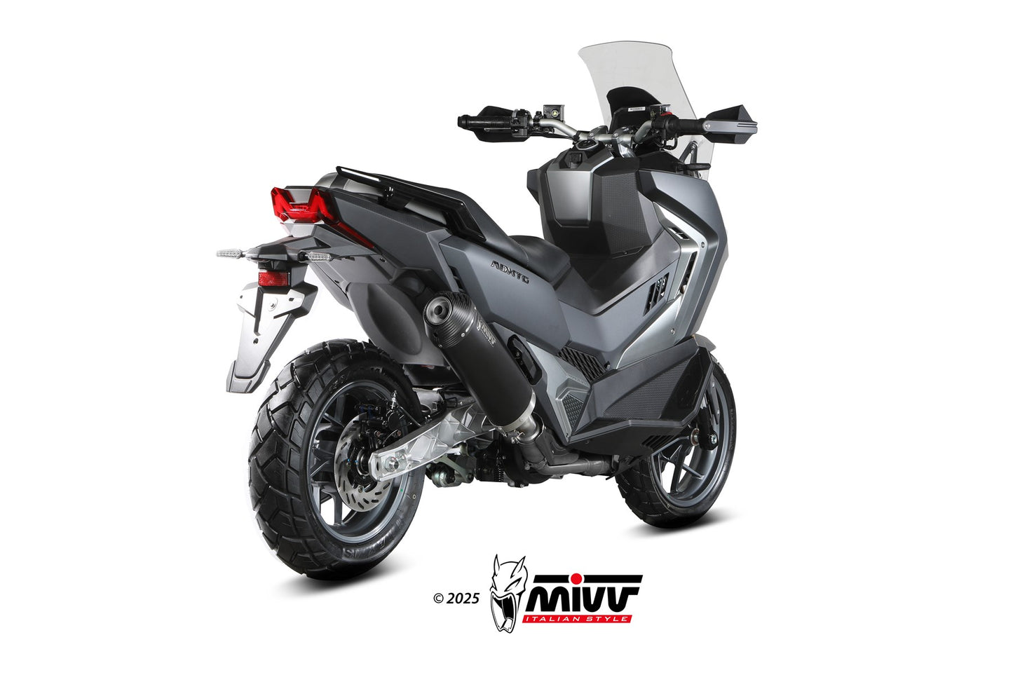 MIVV Oval Auspuff schwarz passend für SYM ADX TG 400 2025