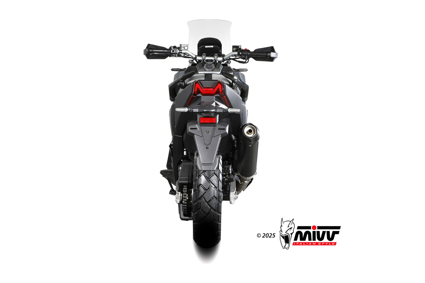 MIVV Oval Auspuff schwarz passend für SYM ADX TG 400 2025