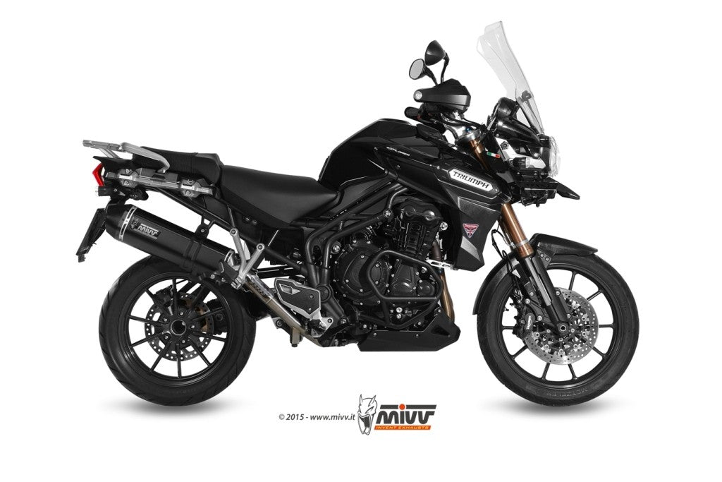 MIVV Speed Edge Auspuff passend für Triumph Tiger Explorer 1200 2012-2015